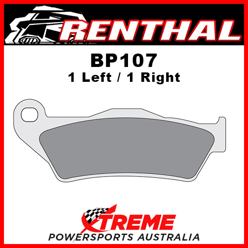 Renthal Peugeot Enduro 300 i 2012 RC-1 Works Sintered Front Brake Pad BP107