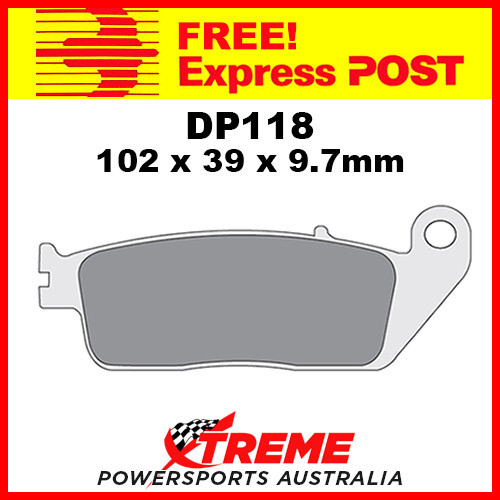 DP Brakes Honda GL1500CF Valkyrie Int. 00-01 Sintered Metal Rear Brake Pad