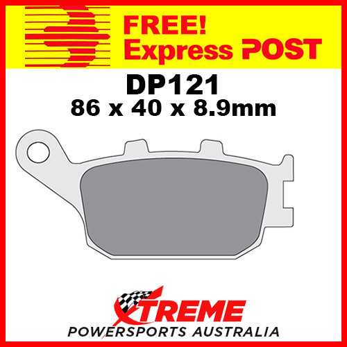 DP Brakes Yamaha YZF-R6 2003-2017 Sintered Metal Rear Brake Pad