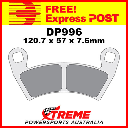 Polaris 800 Ranger XP 10-12 DP Brakes Sintered Metal Front Brake Pad