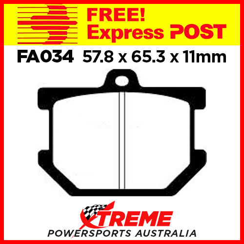 Yamaha SR 500 78-82 EBC Organic Front Brake Pads FA034