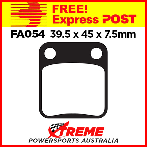 EBC Yamaha YFM 350 1992-2004 Organic Carbon Front Brake Pad FA054TT