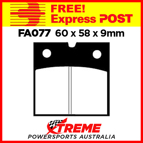 BMW R 100 PD 89-96 EBC Organic Front Brake Pads FA077