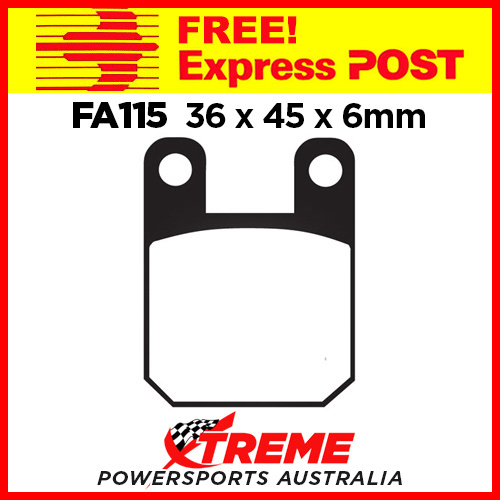Sherco Trials 2.0 2T 99-05 EBC Sintered Rear Brake Pads, FA115HH