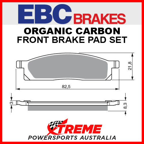 Yamaha YZ85 YZ 85 Small Wheel 2002-2015 Organic Carbon Front Brake Pad FA119TT