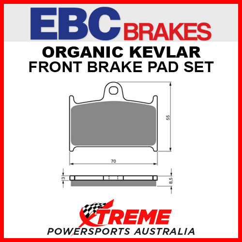 EBC for Suzuki GSX-R750 1988-1993 Organic Front Brake Pad FA145