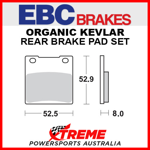 EBC for Suzuki GSX-R750 1985-2003 Organic Rear Brake Pad FA161