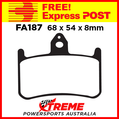 Honda NSR 250 R5K/R5K-2 89 EBC Organic Front Brake Pads, FA187