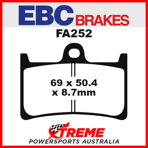 EBC Yamaha XP 530E-A T-Max 2017-2018 Organic Front Brake Pads FA252