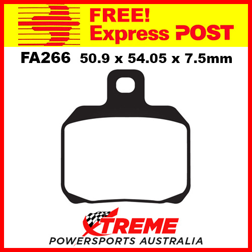 Ducati Multistrada S 1000 DS 05-06 EBC Organic Rear Brake Pads, FA266