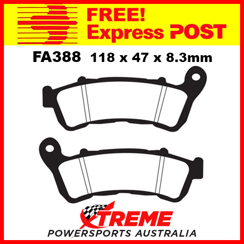 Honda VFR 1200 12-15 EBC HH Sintered Front Brake Pads, FA388HH