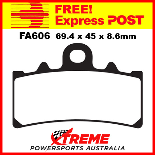 KTM Duke 125 11-15 EBC HH Sintered Front Brake Pads, FA606HH