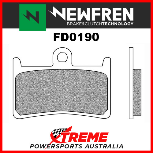 Newfren Yamaha YZF-R6 1999-2017 Organic Touring Front Brake Pads FD0190-BT