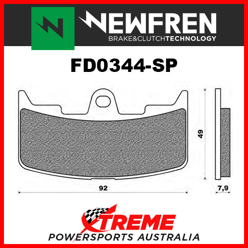 Buell XB12STT Lightning 2008 Newfren RoadPRO Sintered Front Brake Pad