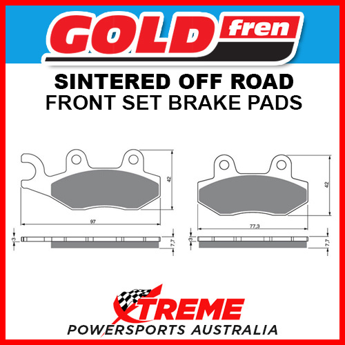Goldfren for Suzuki RM125 87-95 Sintered Off Road Front Brake Pad GF002-K5