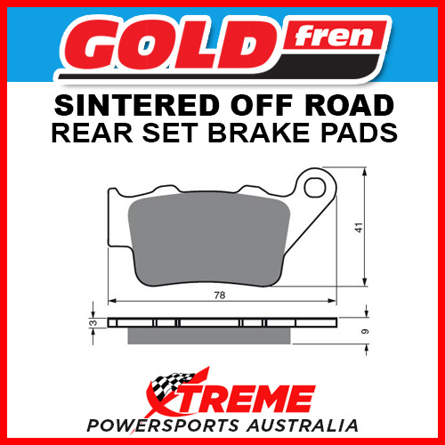 Goldfren KTM 250 SX 1994-2002 Sintered Off Road Rear Brake Pads GF023-K5