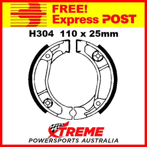 EBC Rear Brake Shoe Honda TLM 250 RJ 1989 H304