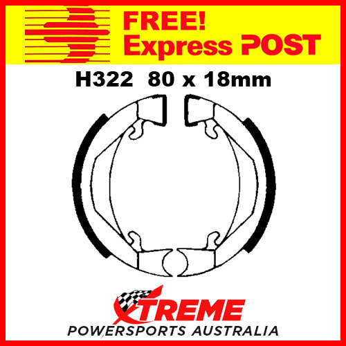 EBC Rear Brake Shoe KTM 50 SX Senior Adventure 2002-2007 H322