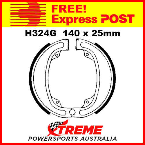 EBC Front Grooved Brake Shoe Honda CR 250 1979-1980 H324G