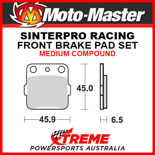 Moto-Master Honda CRF150R 07-18 Racing Sintered Medium Front Brake Pads 091011