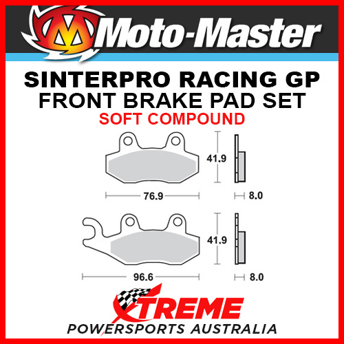 Moto-Master for Suzuki RM125 87-95 Racing GP Sintered Soft Front Brake Pad 091912