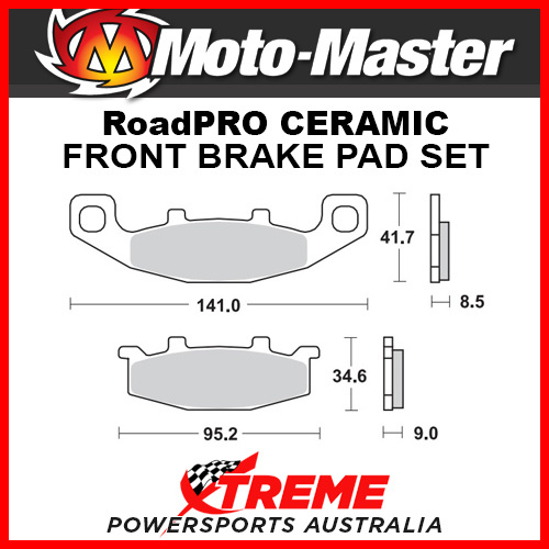 Moto-Master for Suzuki GS500E 1989-1995 RoadPRO Ceramic Front Brake Pad 402104