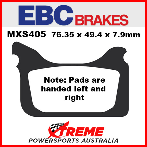 Aprilia SXV 550 Supermotard 2006-2013 EBC MXS Sintered Race Front Brake Pads