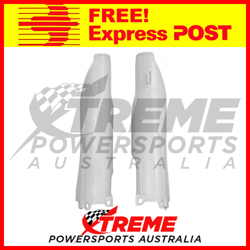 Rtech Kawasaki KLX450R KLX 450R 2007-2016 White Fork Guards Protectors
