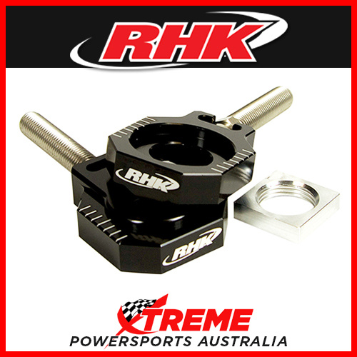 RHK MX LOLLIPOP AXLE BLOCK KIT BLACK for Suzuki RMZ250 RMZ450 RM Z250 Z450 2004-2015