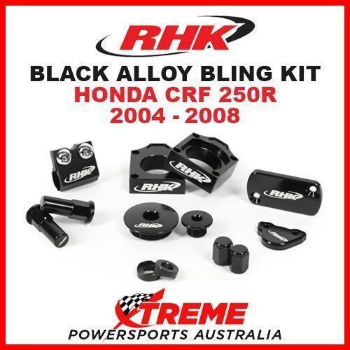 RHK MX BLACK ALLOY BLING KIT HONDA CRF250R CRF 250R 2004-2008 DIRT BIKE MOTO