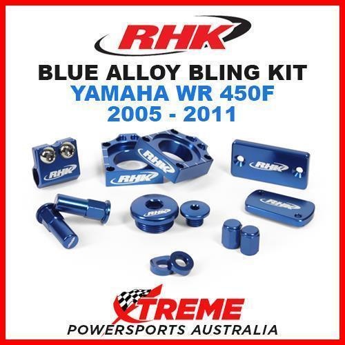 RHK MX BLUE ALLOY BLING KIT YAMAHA WR450F WR 450F WRF450 2005-2011 DIRT BIKE