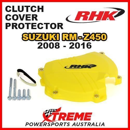 RHK MX FACTORY YELLOW CLUTCH COVER PROTECTOR GUARD for Suzuki RMZ450 RMZ 2008-2016