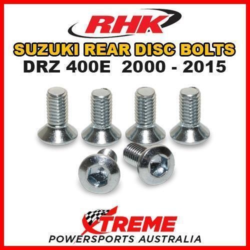 RHK REAR HEAVY DUTY BRAKE DISC BOLT SET for Suzuki DRZ400E DRZ 400E 2000-2015 TRAIL