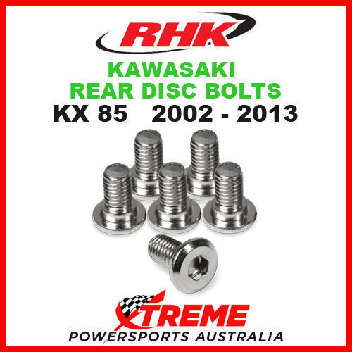 RHK MX REAR HEAVY DUTY BRAKE DISC BOLT SET KAWASAKI KX85 KX 85 2002-2013 MOTO