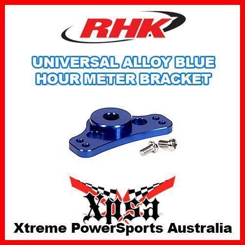 RHK UNIVERSAL BILLET ALLOY HOUR METER BRACKET ANODIZED BLUE DIRT BIKE MX