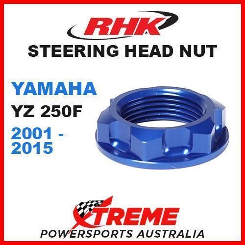 RHK MX STEERING HEAD STEM NUT BLUE YAMAHA YZ 125 250 YZ125 YZ250 2-STR 94-2015