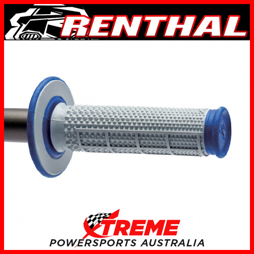 Renthal Mx Grips Blue Tapered Half Waffle/Diamond Dirt Bike Motorcycle  