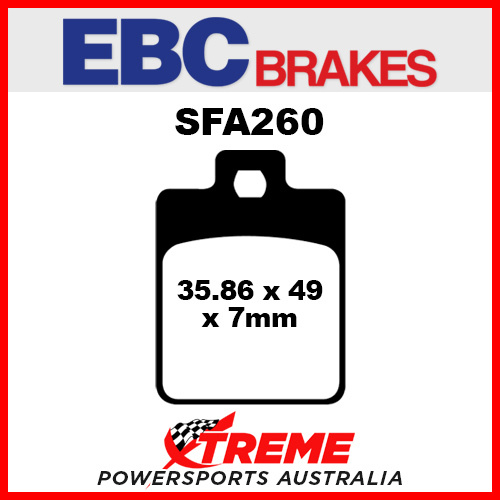Adiva AD1 2014-2015 EBC HH Sintered Rear Brake Pad SFA260HH