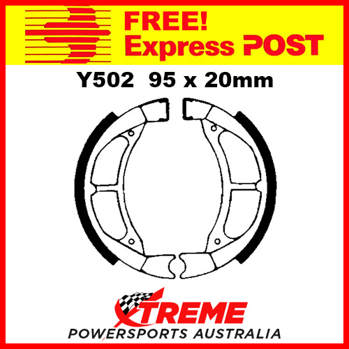 EBC Rear Brake Shoe for Suzuki RM 80 1981-1989 Y502