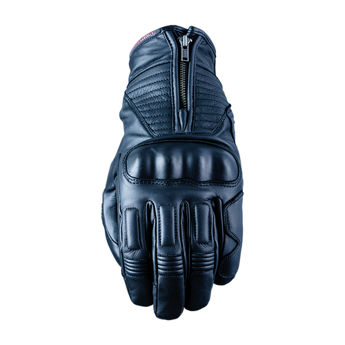 Five Black Kansas Motorcycle Gloves S