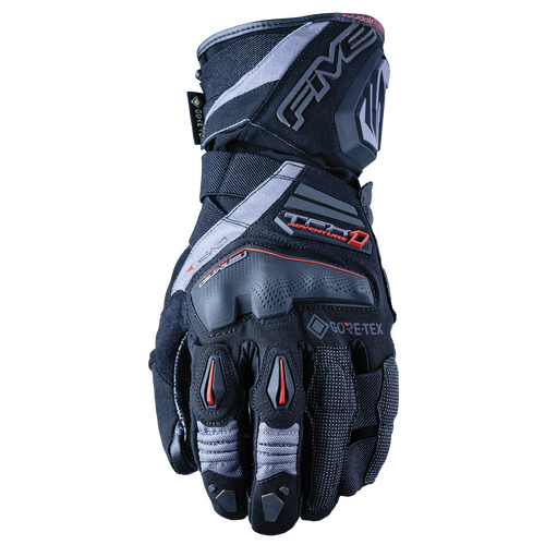 Five Black/Grey TFX-1 GTX Motorcycle Gloves S