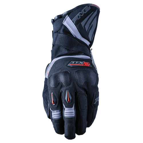 Five Black/Grey TFX-2 Waterproof Motorcycle Gloves M