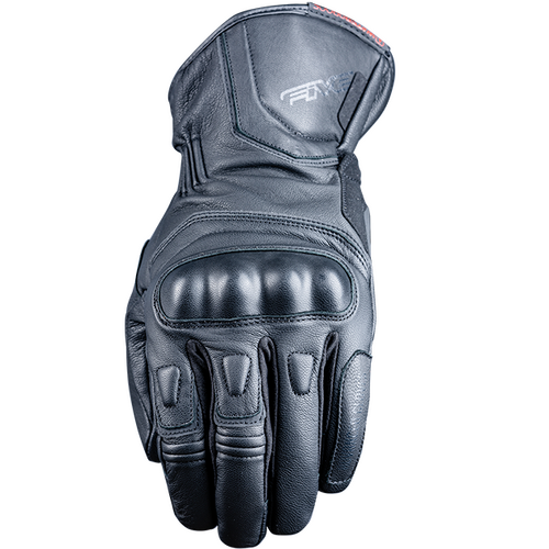 Five Black Urban Waterproof Motorcycle Gloves M