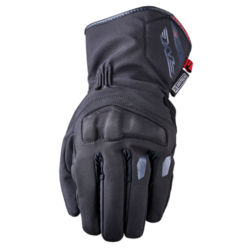 Five Black WFX-4 Mens Motorcycle Gloves S