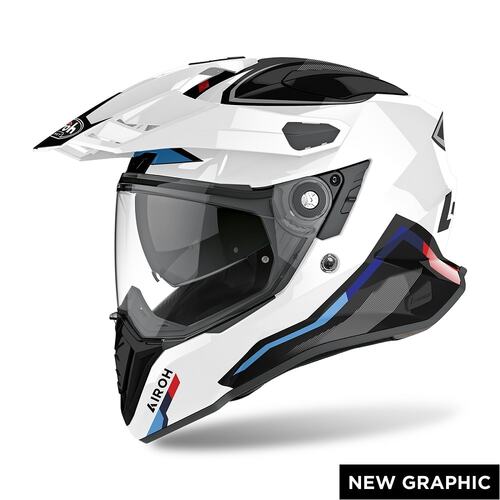 AIROH COMMANDER 'SKILL' WHITE GLOSS S
