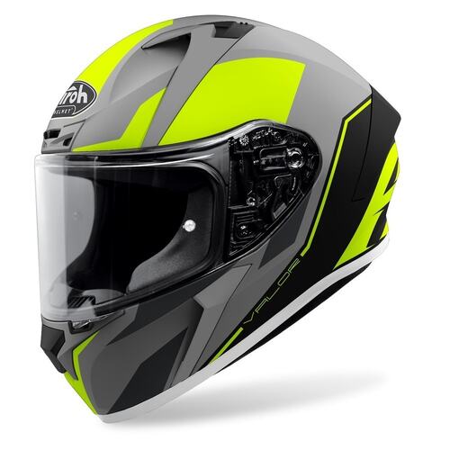 AIROH VALOR 'WINGS' YELLOW MATT  XS