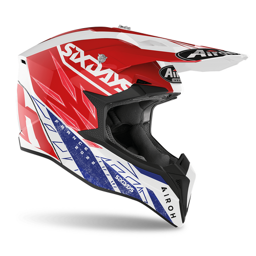 AIROH WRAAP 'ISDE 2022 FRANCE' Blue / White / Red GLOSS S