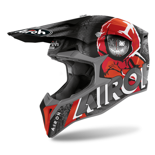 AIROH WRAAP 'ALIEN' RED MATT S