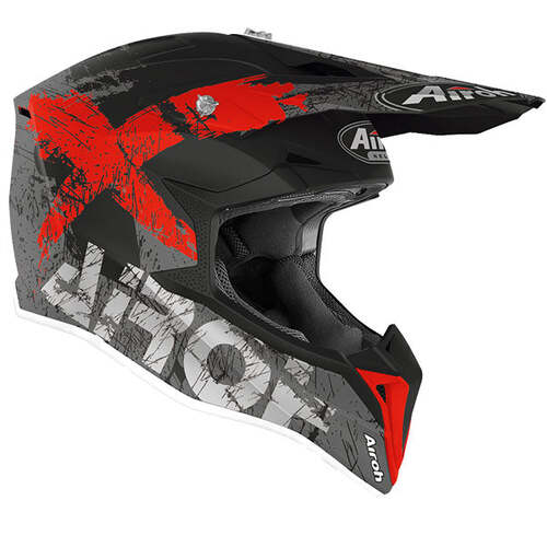 AIROH WRAAP 'SMILE' RED/MATT S