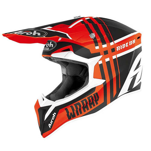 AIROH WRAAP 'BROKEN' ORANGE MATT S